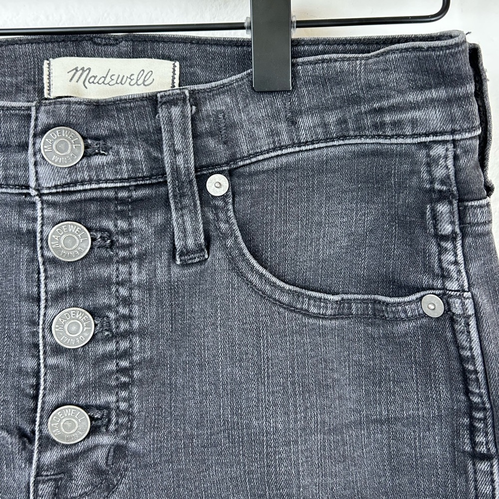 Madewell High Rise Skinny Jean with Button Fly 26 petite